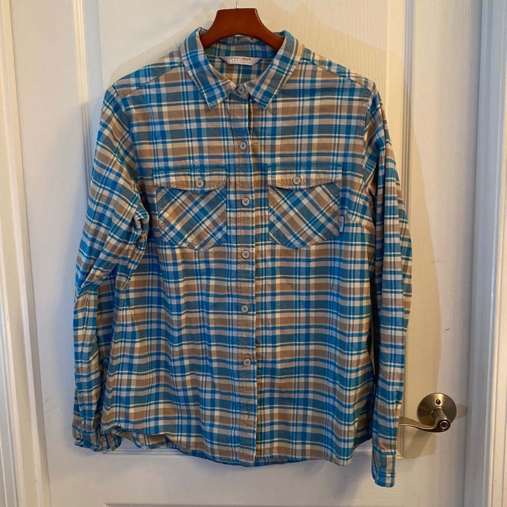 Stio Women's Willow Midweight Flannel Shirt XL BRAND NEW